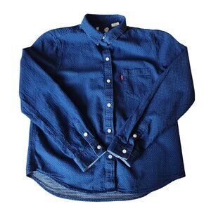 Levi's Women's Button Down Shirt Dark Blue | Size US S